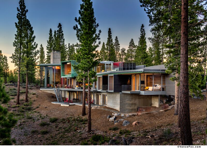 SlimLine 38 Fenêtres, SlimLine 38 Portes, ConceptWall 50 Murs rideaux et Mosquito Produits Périphériques - Martis Camp situé à Truckee, CA, États-Unis d'Amérique