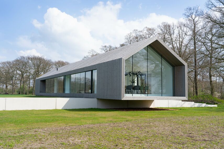 SlimLine 38 Portes, ConceptPatio 130 Coulissants et ConceptSystem 77 Fenêtres - Het Kleine Krikhaar situé à Geesteren, les Pays-Bas