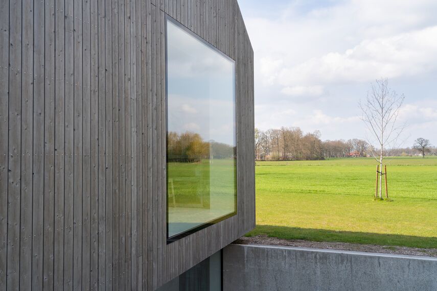 SlimLine 38 Portes, ConceptPatio 130 Coulissants et ConceptSystem 77 Fenêtres - Het Kleine Krikhaar situé à Geesteren, les Pays-Bas