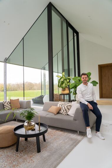 SlimLine 38 Portes, ConceptPatio 130 Coulissants et ConceptSystem 77 Fenêtres - Het Kleine Krikhaar situé à Geesteren, les Pays-Bas