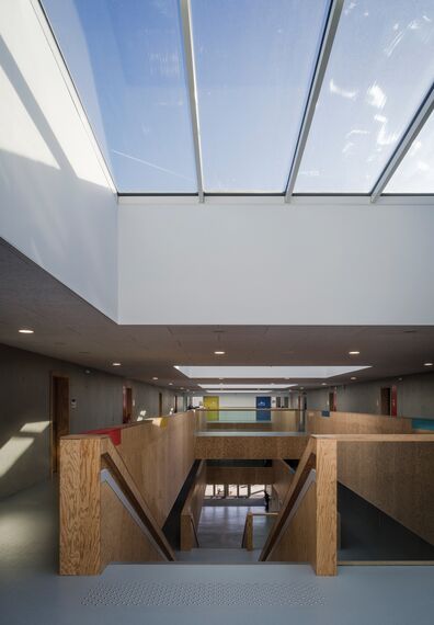 ConceptWall 50 Murs rideaux et ThermoSystem 68 Fenêtres - Ecole/Collège/Lycée Restructuration Collège La Grande Métairie situé àFrance