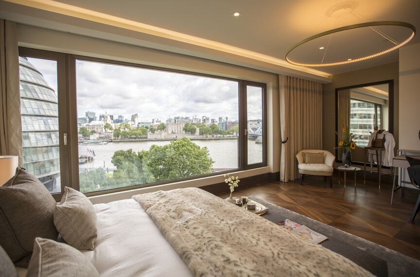 ConceptSystem 68 Fenêtres, ConceptWall 60 Murs rideaux, ConceptPatio 130 Coulissants, ConceptSystem 77 Fenêtres, ConceptSystem 77 Portes et ConceptWall 50 Murs rideaux - One Tower Bridge situé à London, Royaume-Uni