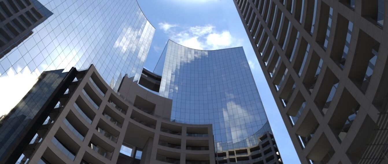 CW 65-EF Murs rideaux, CW 50-SC Murs rideaux et CS 68 Hidden Vent Fenêtres - Immeuble de bureaux Tours Kianda situé à Luanda, Angola