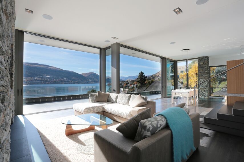 ConceptFolding 77 Coulissants et ConceptSystem 77 Fenêtres - Maison du Lac Wakatipu situé à Otago, Nouvelle-Zélande