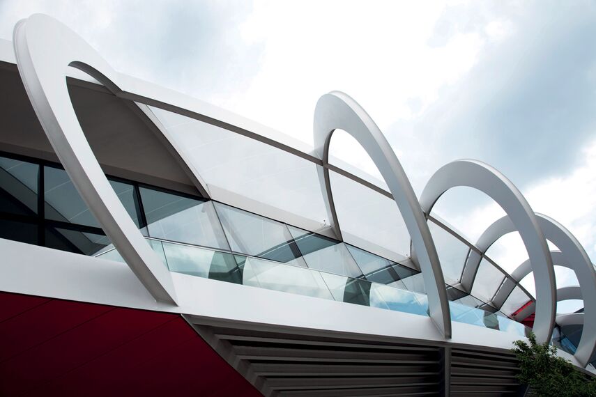 ConceptWall 50 Murs rideaux et CW 50-SC Murs rideaux - Centre Commercial Médiacité situé à Luik, Belgique