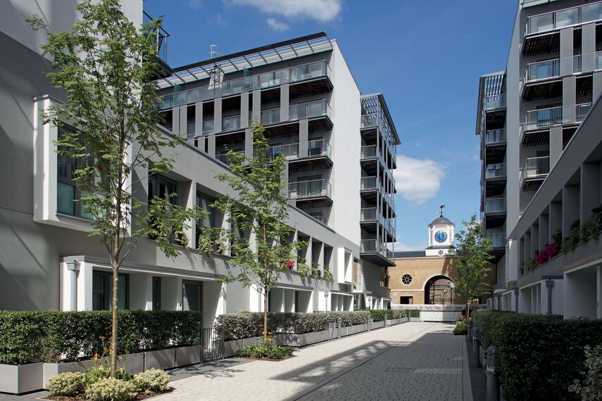 ConceptWall 50 Murs rideaux - Complexe immobilier The Armouries situé à London, Royaume-Uni