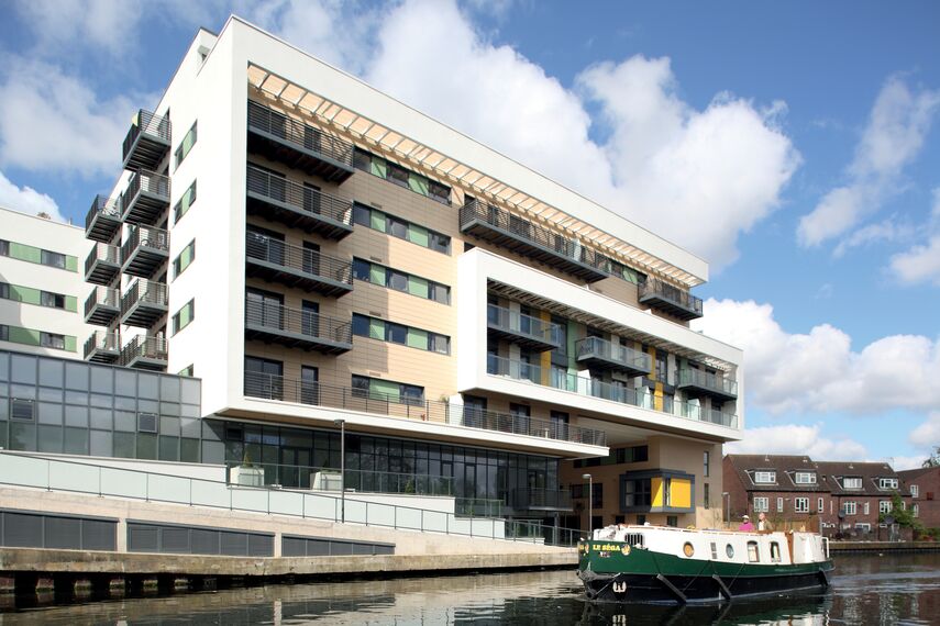 ConceptWall 50 Murs rideaux - Complexe immobilier Matchmakers Wharf situé à Stratford, Royaume-Uni
