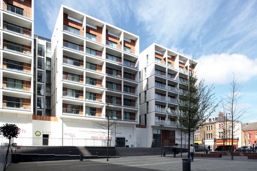 ConceptWall 50 Murs rideaux - Complexe immobilier Matchmakers Wharf situé à Stratford, Royaume-Uni