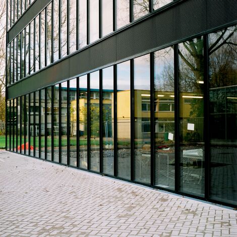 ConceptWall 50 Murs rideaux - Université/Grande Ecole Rietveld Academy situé à Amsterdam, les Pays-Bas
