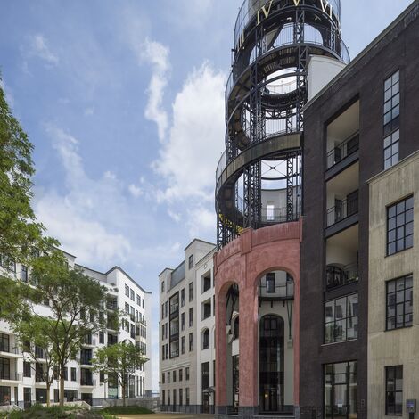 SlimLine 38 Fenêtres et ConceptWall 50 Murs rideaux - Maankwartier situé à Heerlen, les Pays-Bas