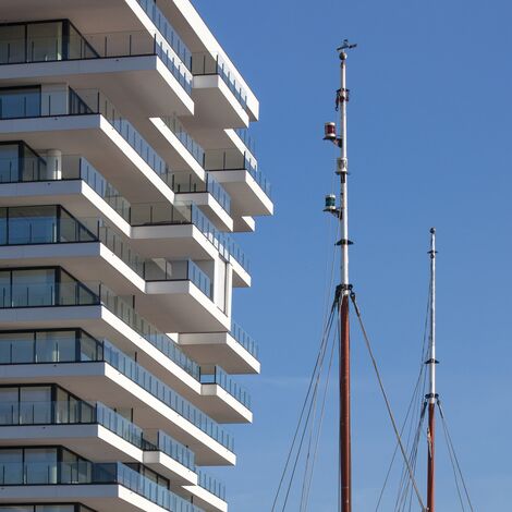 ConceptSystem 77 Fenêtres et ConceptWall 50 Murs rideaux - Baelskaai 12 (Oosteroever) situé à Oostende, Belgique