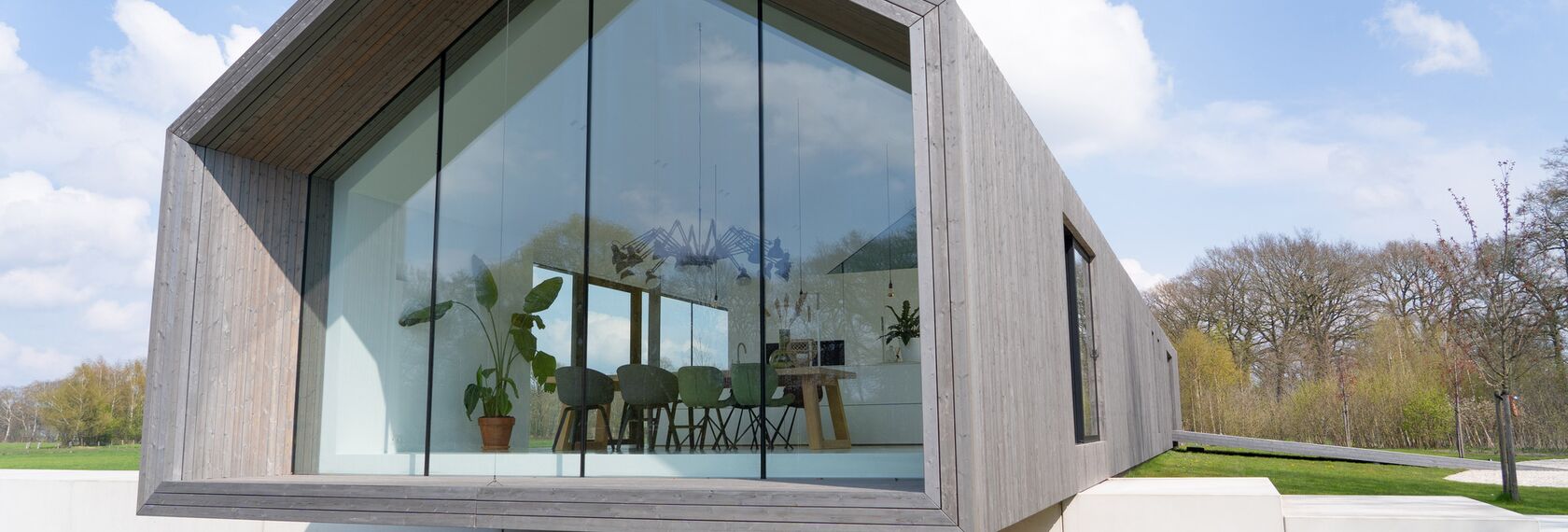 SlimLine 38 Portes, ConceptPatio 130 Coulissants et ConceptSystem 77 Fenêtres - Het Kleine Krikhaar situé à Geesteren, les Pays-Bas