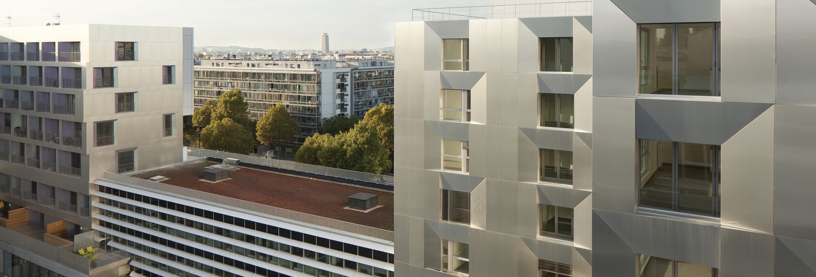 XS 68 Fenêtres et ConceptFolding 77 Coulissants - Complexe immobilier Réhabilitation Entrepôt Macdonald - Lot N5 and S6 situé à Paris, France
